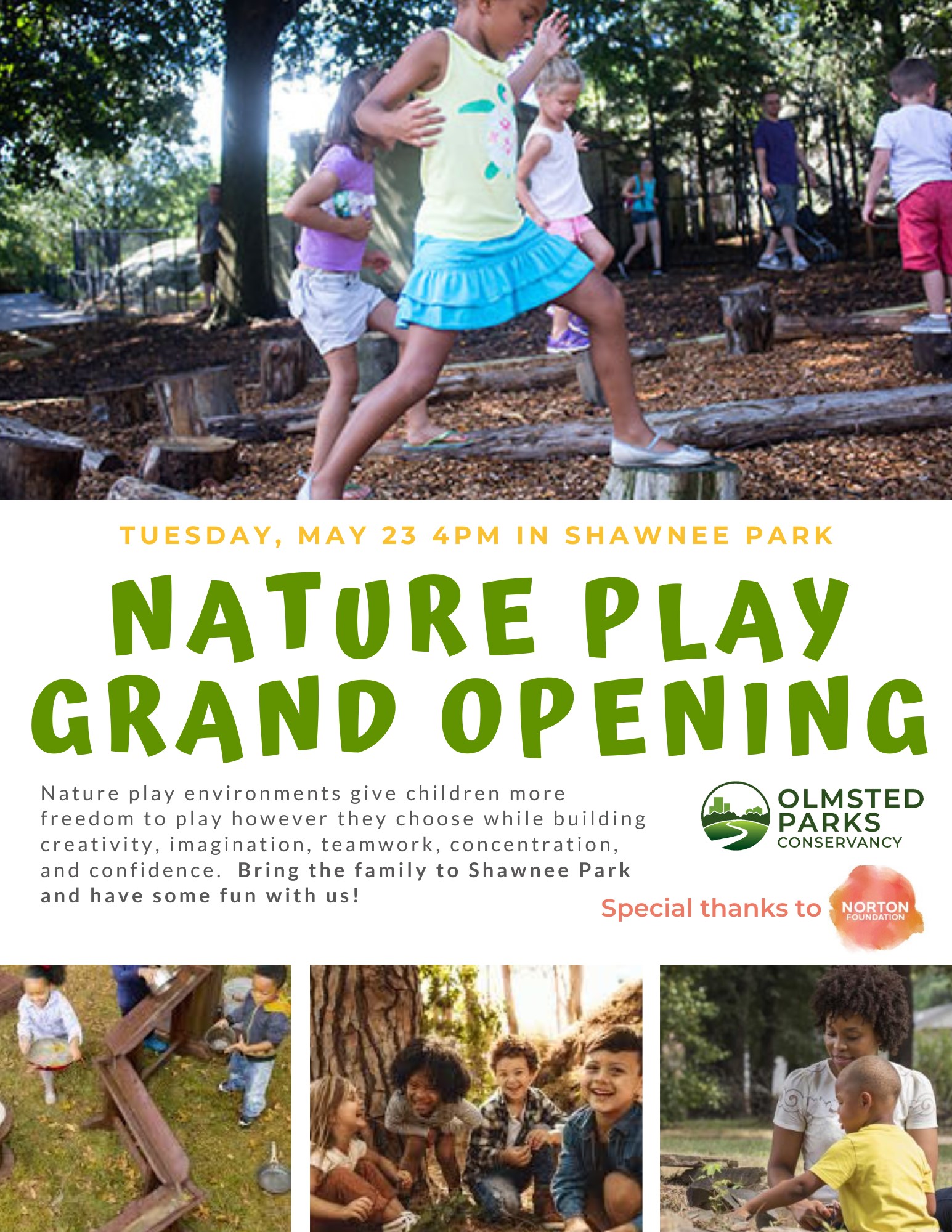 New Nature Play Area Opens at Shawnee Park